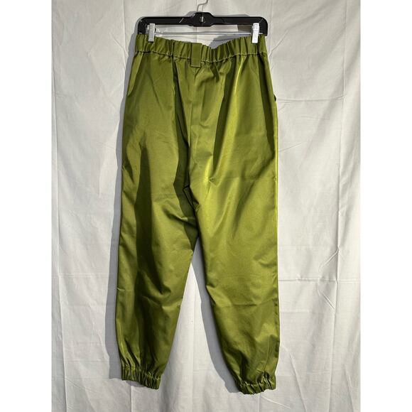 Revolve Superdown Pants Womens Large Green Parachute Cargo Trousers Joggers - Picture 3 of 12
